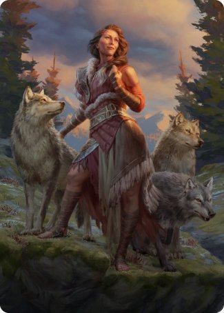 Innistrad Midnight Hunt Art Series 01/81 Arlinn, the Pack's Hope - Anna Steinbauer