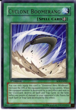 Cyclone Boomerang (Rare) Yu-Gi-Oh! (SOI-EN042)