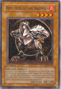 Horus the Black Flame Dragon LV4 (Rare)(SOD-EN006)