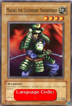 Masaki the Legendary Swordsman (LOB-EN038)