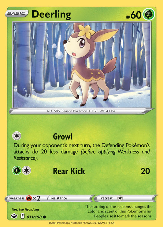 Chilling Reign 011/198 Deerling (Reverse Holo)