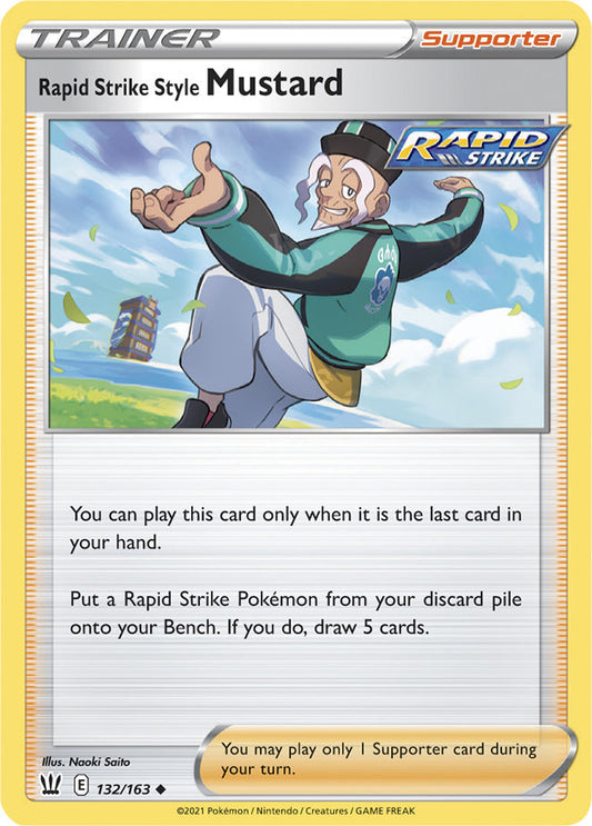 Battle Styles 132/163 Rapid Strike Style Mustard (Reverse Holo)