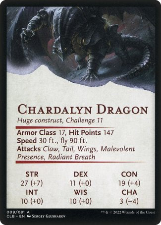 Battle for Baldur's Gate Art Series 09/81 Chardalyn Dragon - Sergey Glushakov