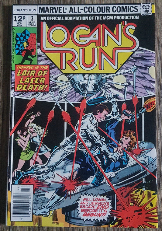 Logan's Run #3 Marvel Comics (1976)