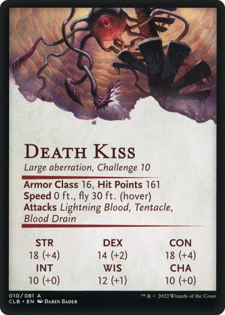 Battle for Baldur's Gate Art Series 10/81 Death Kiss - Daren Bader