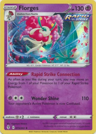 Evolving Skies 073/203 Florges (Reverse Holo)