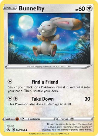 Fusion Strike 214/264 Bunnelby (Reverse Holo)