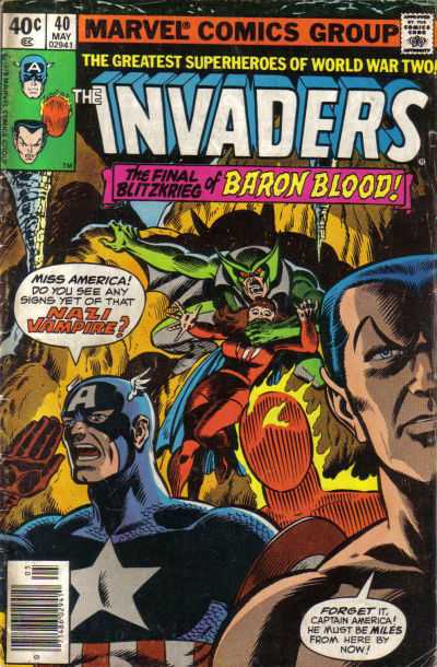 The Invaders #40 Marvel Comics (1975)