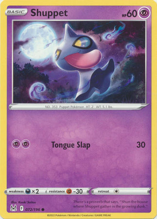 Lost Origin 072/196 Shuppet (Reverse Holo)