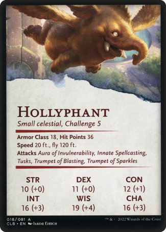 Battle for Baldur's Gate Art Series 18/81 Hollyphant - Jakob Ririch