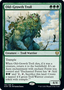 Kaldheim 185/285 Old-Growth Troll (Foil)