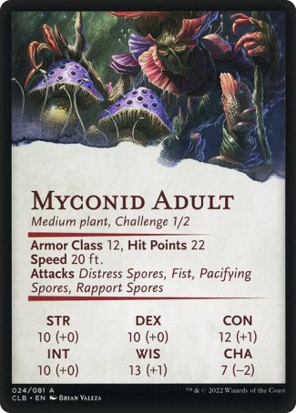 Battle for Baldur's Gate Art Series 24/81 Myconid Adult