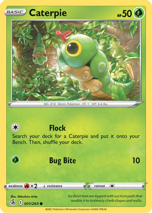 Fusion Strike 001/264 Caterpie (Reverse Holo)