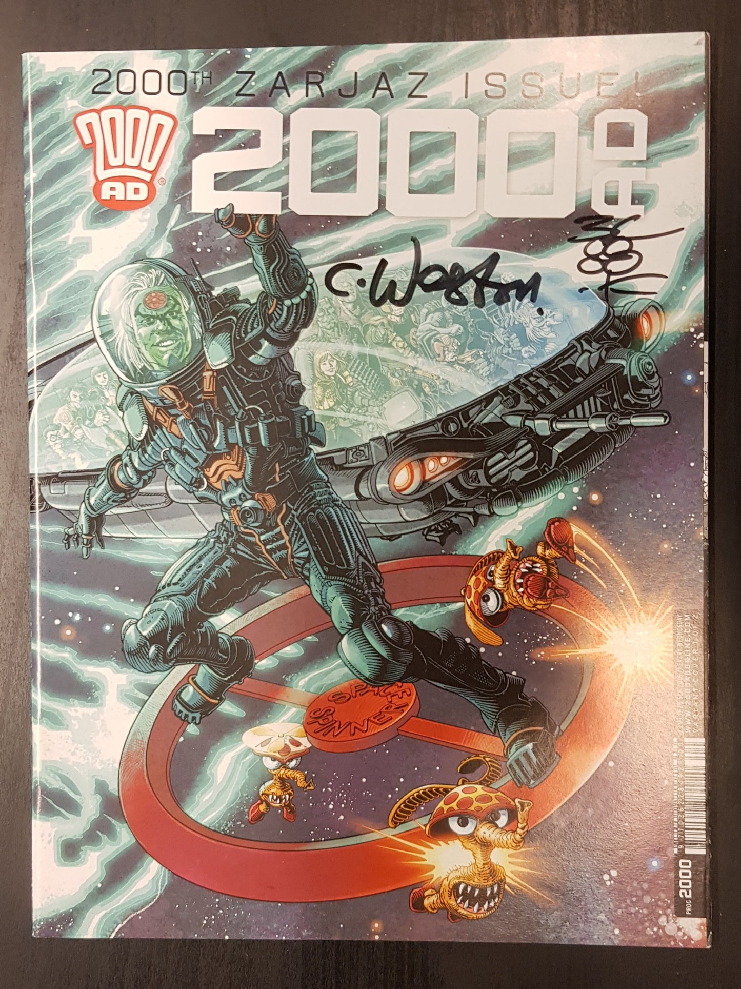 2000 AD Prog #2000 Rebellion (1977) SIGNED