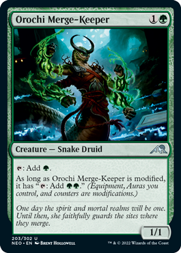 Kamigawa: Neon Dynasty 203/302 Orochi Merge-Keeper (Foil)