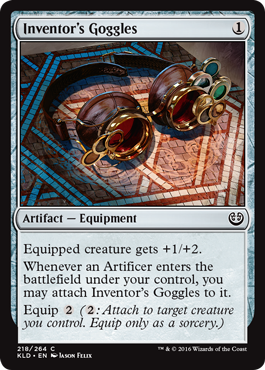 Kaladesh 218/264 Inventor's Goggles (Foil)