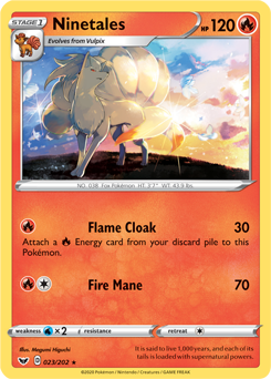 Sword & Shield 023/202 Ninetales (Reverse Holo)