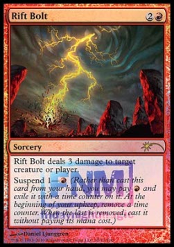 Friday Night Magic 2010 010/012 Rift Bolt (Foil Promo)