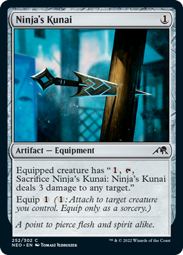 Kamigawa: Neon Dynasty 252/302 Ninja's Kunai (Foil)