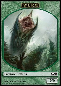 Wurm 10/11 Magic 2013 Token