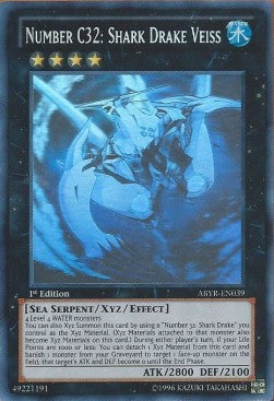 Number C32 Shark Drake Veiss (Ghost Rare)(ABYR-EN039)