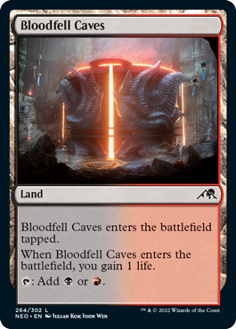 Kamigawa: Neon Dynasty 264/302 Bloodfell Caves (Foil)