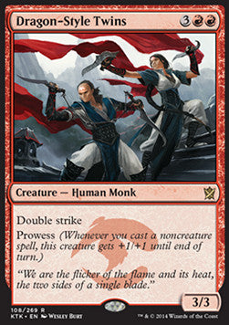 Khans of Tarkir 108/269 Dragon-Style Twins