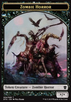 Zombie Horror Dragons of Tarkir Token