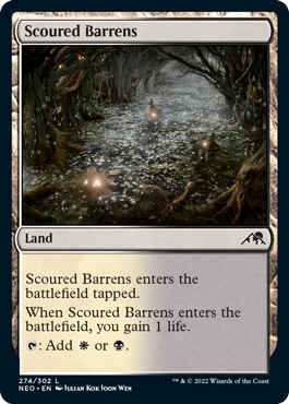 Kamigawa: Neon Dynasty 274/302 Scoured Barrens (Foil)