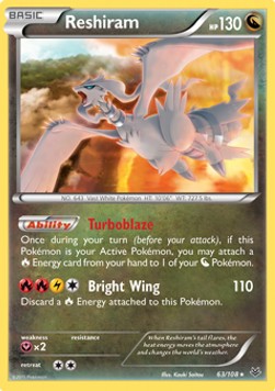 Roaring Skies 063/108 Reshiram (Holo)