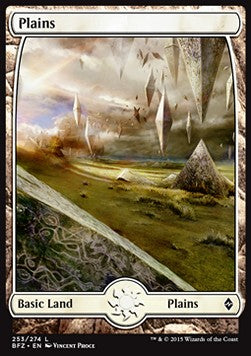 Battle for Zendikar 253/274 Plains (Full Art) (Foil)