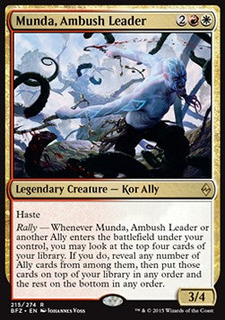 Battle for Zendikar 215/274 Munda, Ambush Leader