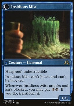 Shadows Over Innistrad 108/297 Elusive Tormentor//Insidious Mist