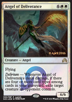 Shadows Over Innistrad 002/297 Angel of Deliverance (Date Stamped Release Foil)