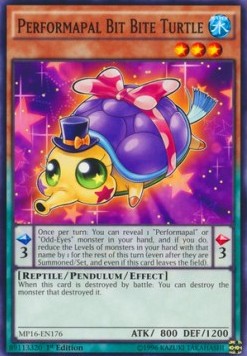 Performapal Bit Bite Turtle Yu-Gi-Oh! (MP16-EN176)