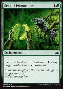 Modern Masters 2017 135/249 Seal of Primordium