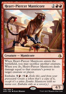 Amonkhet 138/269 Heart-Piercer Manticore