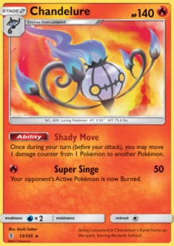 Guardians Rising 013/145 Chandelure (Holo)