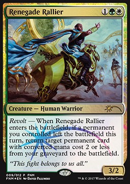 Friday Night Magic 2015 009/012 Renegade Rallier (Foil Promo)