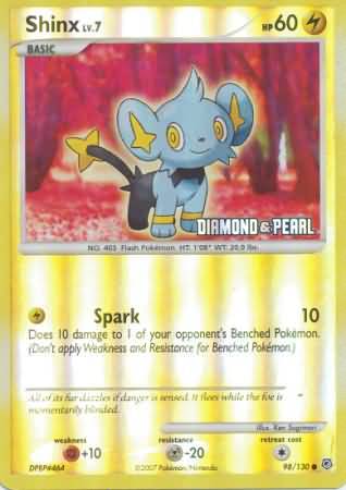 Diamond & Pearl 098/130 Shinx Lv. 7 (Reverse Holo)