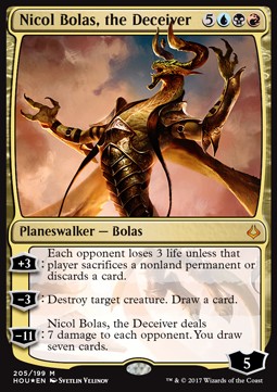 Hour of Devastation 205/199 Nicol Bolas, the Deceiver (Foil)