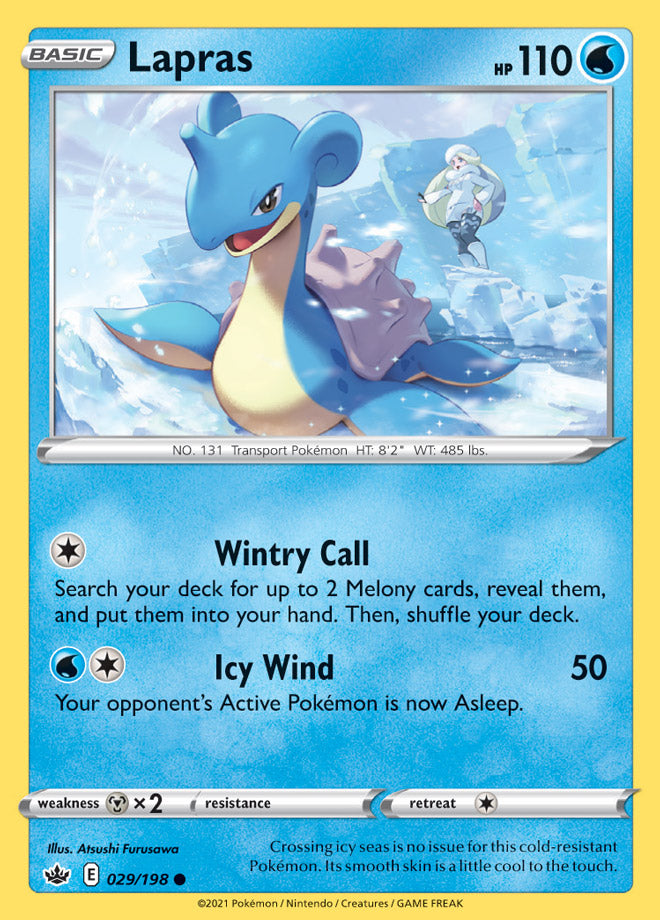 Chilling Reign 029/198 Lapras (Reverse Holo)