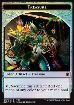 Treasure 011/012 Dinosaur 011/012 Explorers of Ixalan (Foil)