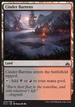 Rivals of Ixalan 205/196 Cinder Barrens