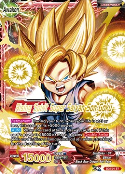 Son Goku/Rising Spirit Super Saiyan Son Goku (Foil)(SD2-01ST) Dragon Ball Super