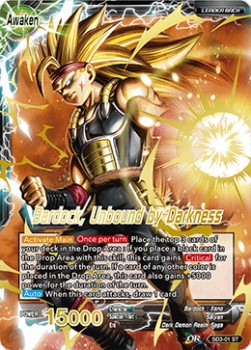 The Masked Saiyan/Bardock, Unbound by Darkness SD3-01ST Dragon Ball Super (Foil)