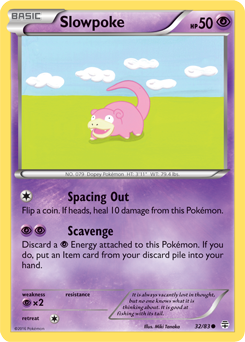 Generations 32/83 Slowpoke (Reverse Holo)