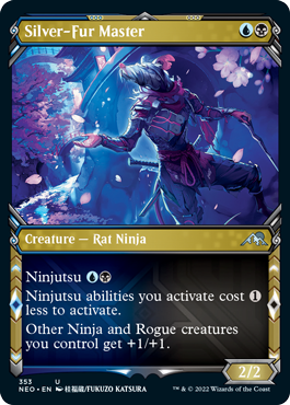 Kamigawa: Neon Dynasty 353 Silver-Fur Master (Ninja Frame)