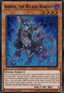 Ahrima the Wicked Warden Yu-Gi-Oh! (Super Rare)(SR06-EN002)