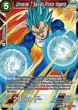 Universe 7 Saiyan Prince Vegeta (TB1-004SR) Dragon Ball Super